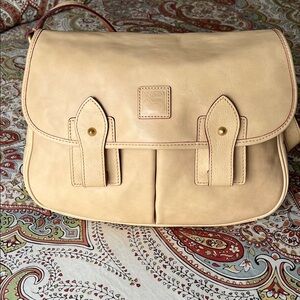 Dooney and Bourke Florentine Saddle Bag - Bone